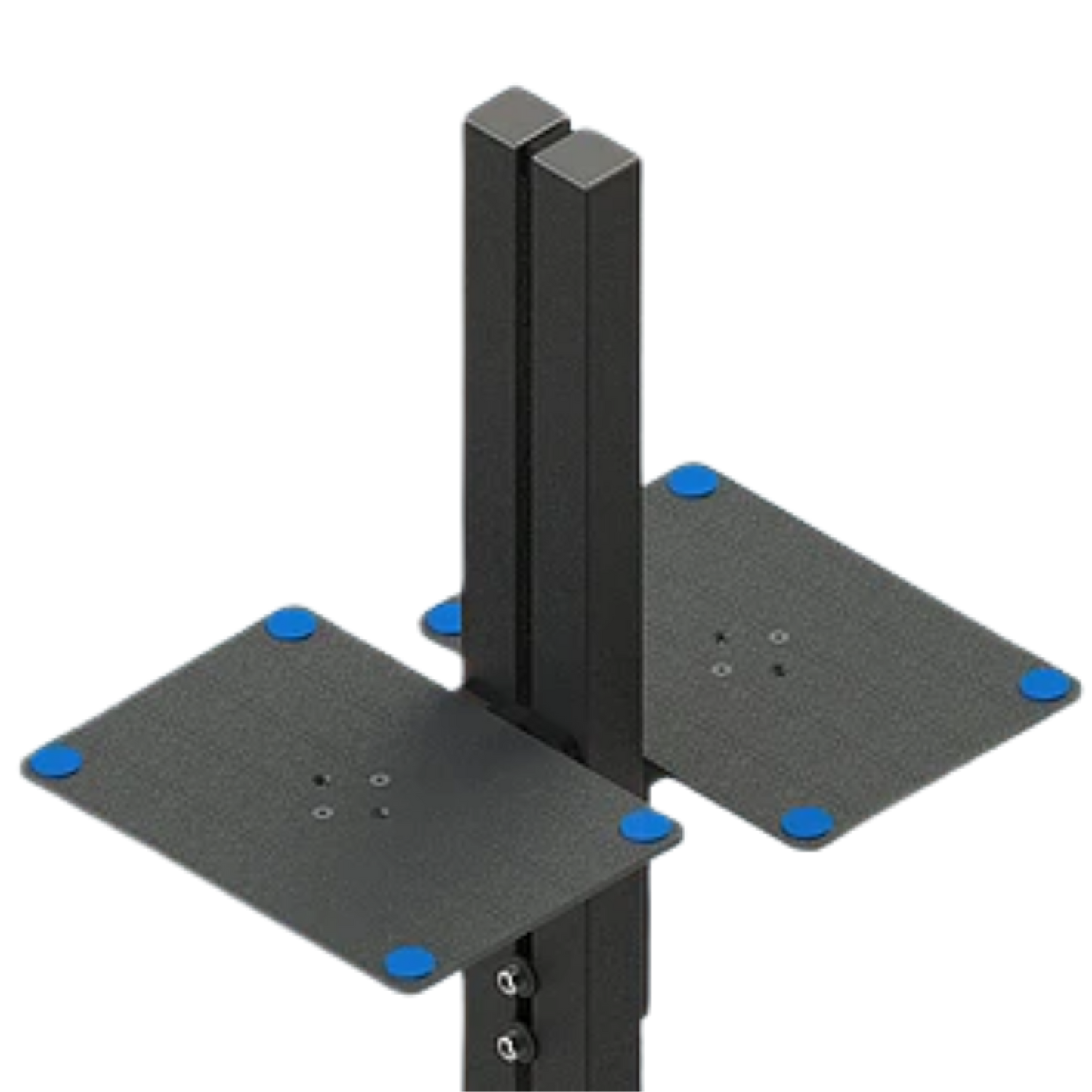 Sound Anchors ADJ3 : support d'enceintes studio à deux niveaux, embase symétrique et pointes de découplage