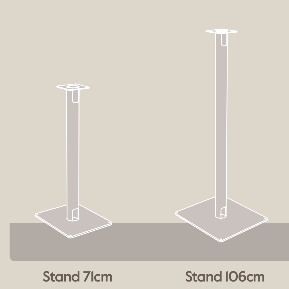 Speaker stands for Dutch & Dutch 6c