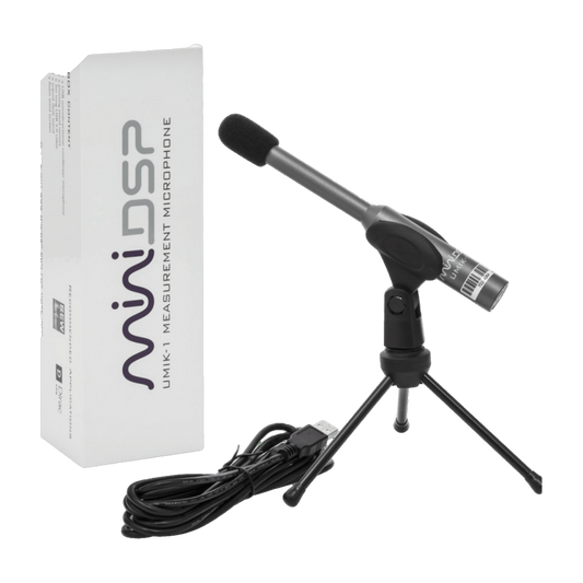 miniDSP UMIK-1 - microphone de mesure USB avec trépied, bonnette et câble